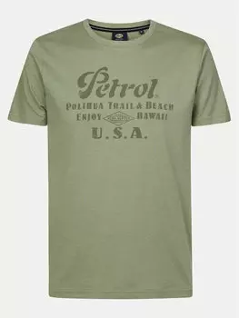Футболка стандартного кроя Petrol Industries, зеленый