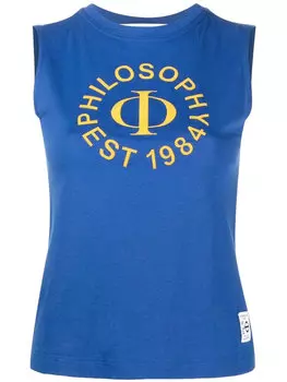 Футболка стандартного кроя Philosophy, синий