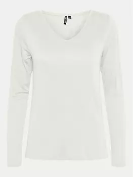 Футболка стандартного кроя Pieces, белый