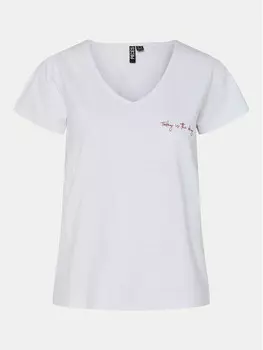 Футболка стандартного кроя Pieces, белый