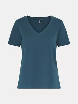 Футболка стандартного кроя Pieces, бирюзовый