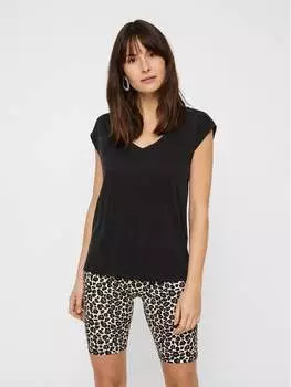 Футболка стандартного кроя Pieces, черный