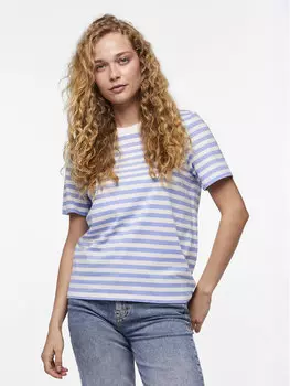 Футболка стандартного кроя Pieces, синий