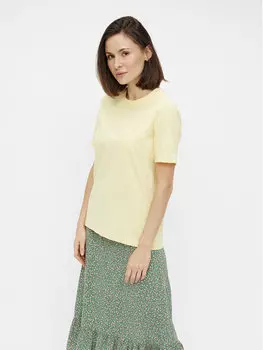 Футболка стандартного кроя Pieces, желтый