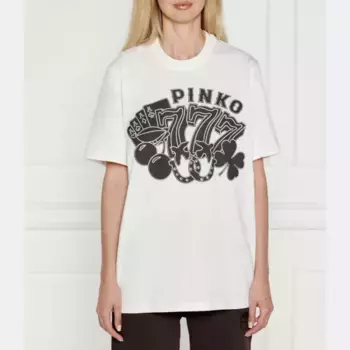 Футболка стандартного кроя Pinko, белый