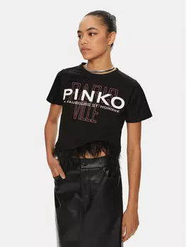 Футболка стандартного кроя Pinko, черный