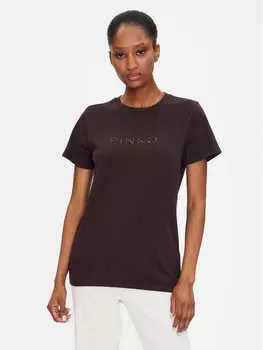 Футболка стандартного кроя Pinko, коричневый