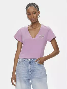 Футболка стандартного кроя Pinko, розовый