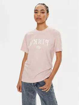 Футболка стандартного кроя Pinko, розовый