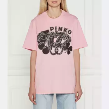 Футболка стандартного кроя Pinko, розовый