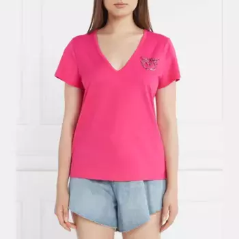 Футболка стандартного кроя Pinko, розовый