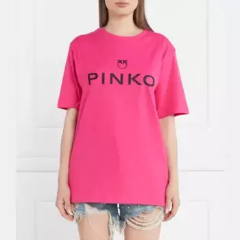 Футболка стандартного кроя Pinko, розовый