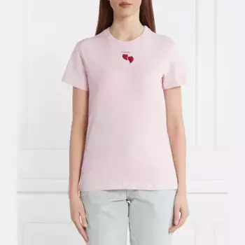 Футболка стандартного кроя Pinko, розовый