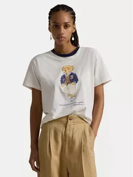 Футболка стандартного кроя Polo Ralph Lauren, белый