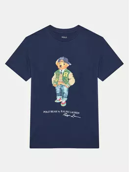 Футболка стандартного кроя Polo Ralph Lauren, синий