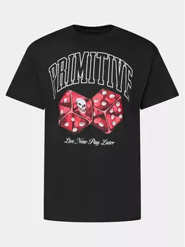 Футболка стандартного кроя Primitive, черный