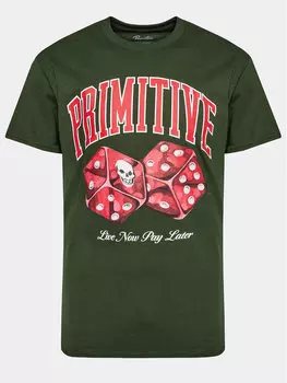 Футболка стандартного кроя Primitive, зеленый