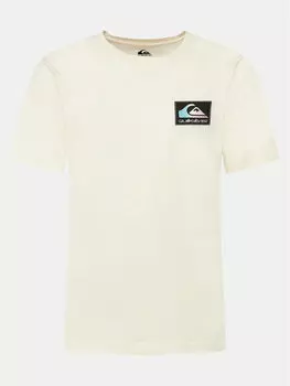 Футболка стандартного кроя Quiksilver, экрю