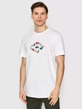 Футболка стандартного кроя Quiksilver, белый