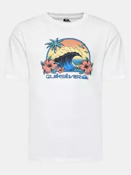 Футболка стандартного кроя Quiksilver, белый