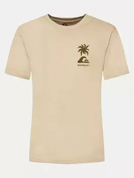 Футболка стандартного кроя Quiksilver, бежевый