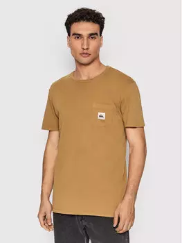 Футболка стандартного кроя Quiksilver, коричневый