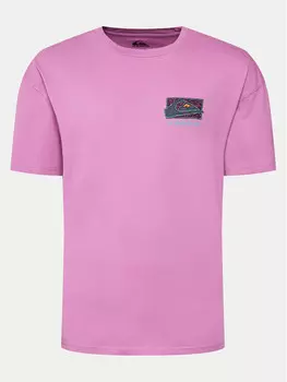 Футболка стандартного кроя Quiksilver, розовый