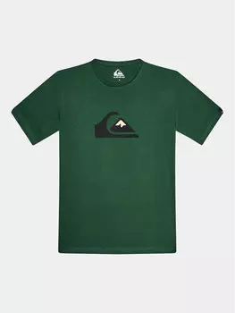 Футболка стандартного кроя Quiksilver, зеленый