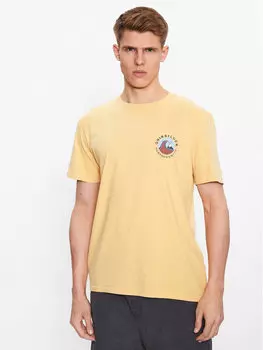 Футболка стандартного кроя Quiksilver, желтый