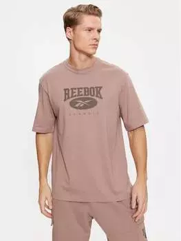 Футболка стандартного кроя Reebok, бежевый