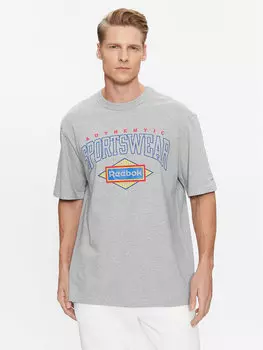 Футболка стандартного кроя Reebok, серый