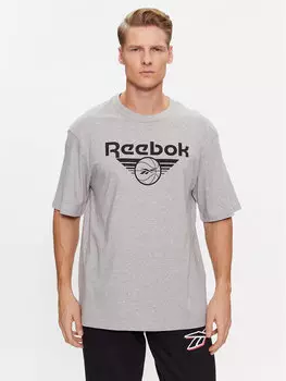 Футболка стандартного кроя Reebok, серый