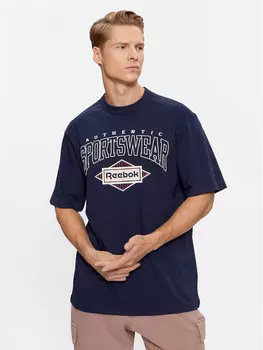 Футболка стандартного кроя Reebok, синий