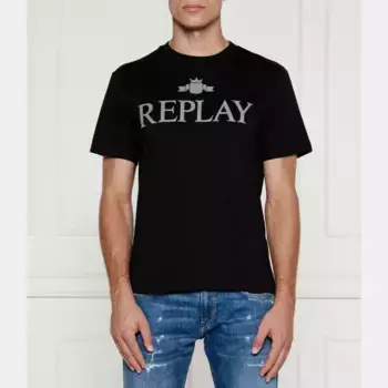 Футболка стандартного кроя Replay, черный