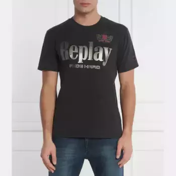 Футболка стандартного кроя Replay, черный