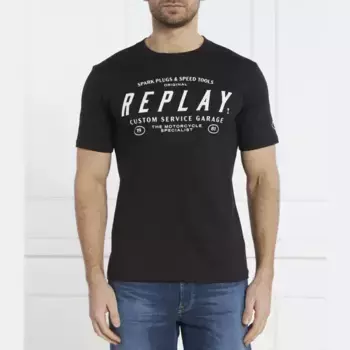 Футболка стандартного кроя Replay, черный
