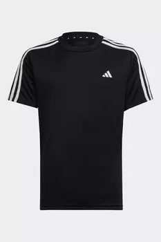 Футболка стандартного кроя с 3 полосками Train Essentials AEROREADY adidas, черный