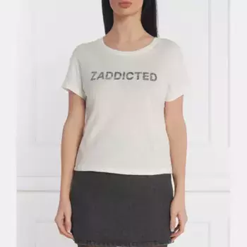 Футболка стандартного кроя с добавлением белья Zadig&Voltaire, белый