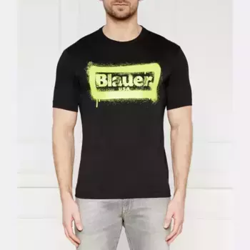 Футболка стандартного кроя с короткими рукавами Blauer, черный