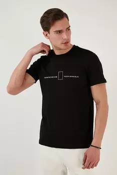 Футболка стандартного кроя с круглым вырезом из 100 % хлопка 5902620 Buratti, черный