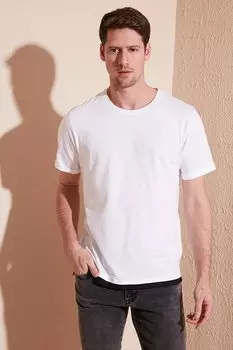 Футболка стандартного кроя с круглым вырезом из 100 % хлопка 5902515 Buratti, белый