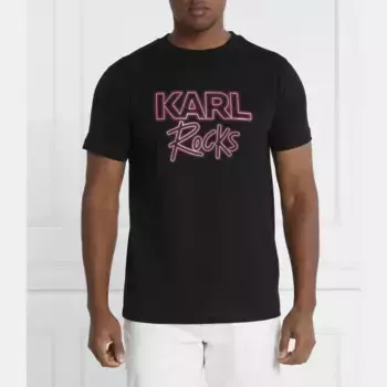 Футболка стандартного кроя с круглым вырезом Karl Lagerfeld, черный