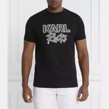Футболка стандартного кроя с круглым вырезом Karl Lagerfeld, черный