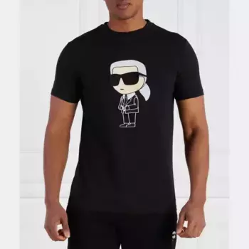 Футболка стандартного кроя с круглым вырезом Karl Lagerfeld, черный