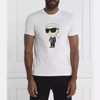 Футболка стандартного кроя с круглым вырезом Karl Lagerfeld, белый