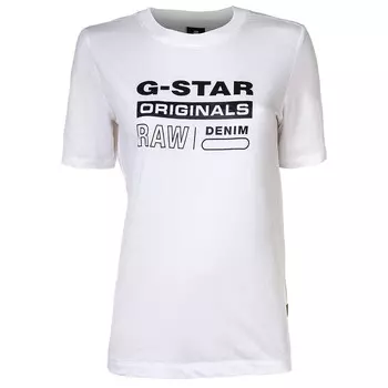 Футболка стандартного кроя с лейблом g star raw originals G-Star, белый