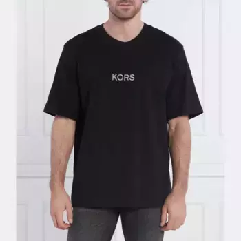 Футболка стандартного кроя с логотипом Michael Kors, черный