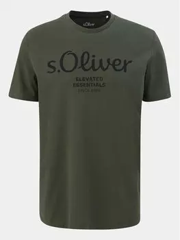 Футболка стандартного кроя S.Oliver, зеленый