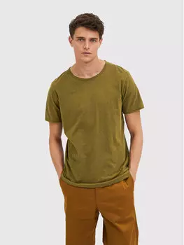 Футболка стандартного кроя Selected Homme, зеленый