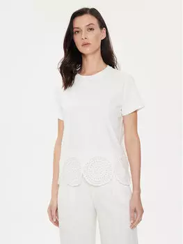 Футболка стандартного кроя Sisley, экрю